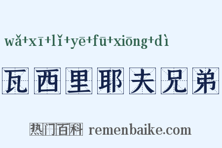 瓦西里耶夫兄弟是什么意思的图片